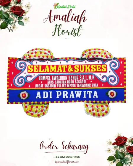 Papan Bunga Ucapan Selamat Banjurpasar